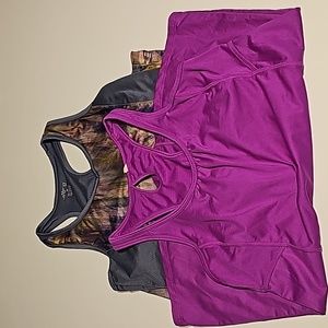 Purple and gray tank tops bundle Size M
